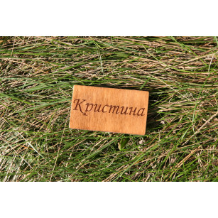 Бейдж з дерева іменний